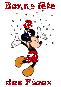 bonne fête des pères Mickey
